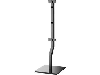 Focal Stand On Wall 300 zwarte luidsprekervloer, van metaal, verticaal, rechthoekige basis, 2 bevestigingspunten, vooraanzicht