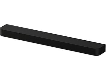 Black Sony Theatre Bar 7 soundbar, long sleek design, three-quarter view
