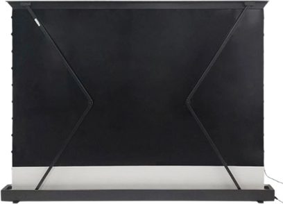 Ultra-kortdistansskärm Future Screen EP5-R120H, sedd framifrån, svart yta, rektangulär ram, stöd nedtill
