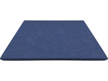 Absorvedor Artnovion Luxor Line azul retangular com superfície lisa visto em perspetiva