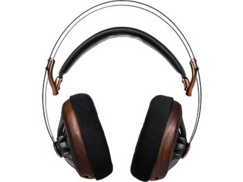 Ανοιχτά ακουστικά hi-fi Meze Audio 109 PRO, λεπτό χάλκινο στέλεχος, σκούρα ξύλινα ακουστικά, μεγάλα μαύρα μαξιλαράκια