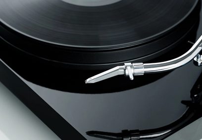 Kromet metaltonarm med pickup til Pro-Ject Pick it S2 C vinyl-pladespiller, nærbillede