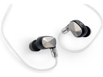 Astell&Kern Pathfinder fekete belső fülhallgató, két fülhallgató átlátszó szilikon fülbetétkkel, csavart kábellel