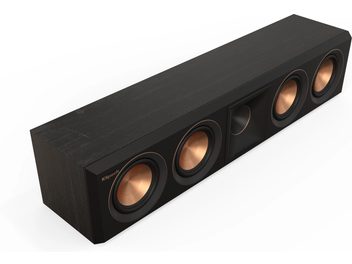 Klipschin RP-404C II ebony -keskikaiutin, vuoden 2022 malli, musta viimeistely, 4 kaiutinta, etunäkymä