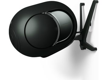 Supporto da parete DEVIALET Gecko per Phantom Ultimate 108 dB, metallo verde Deep Forest con braccio a Y, vista dall’alto