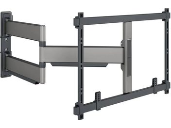 Zwarte Vogel's Elite TVM 5845 tv-muurbeugel, met uitgeklapte dubbele scharnierarm en rechthoekig bevestigingsframe
