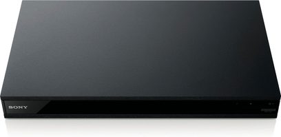 Sony UBP-X1100ES 4K Blu-ray-afspiller, sort, set forfra, rektangulært design, mat overflade, Sony-logo