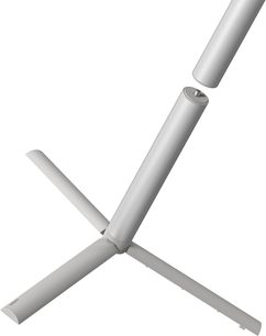 XGIMI projektorstøtte MoGo gulvstativ 4, matgrå metal, tripod, rørformet mast med aftagelig endekappe, skrå visning