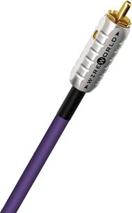 Wireworld Ultraviolet 1M digitalt koaksialkabel, guldbelagte stik, violet kabelbeklædning, hvid skrift