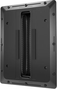 Indbygget subwoofer SFC-12-SW, perspektivvisning, sort rektangulært panel, lodret centralt port, afrundede kanter