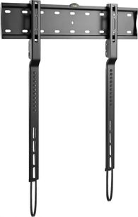 Norstone SLIMLED 3265 black wall-mount TV support, front view, height-adjustable VESA mounts, extendable side arms