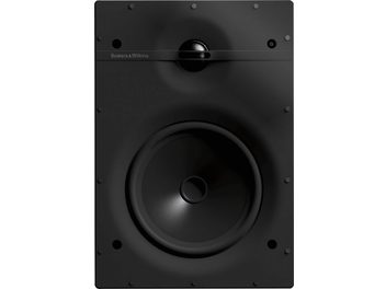Głośnik ścienny do zabudowy Bowers & Wilkins CWM362, czarny okrągły front, błyszczący głośnik centralny