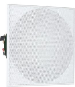 Cabasse Archipel 17ICD incasso a soffitto, griglia bianca perforata rettangolare, vista frontale