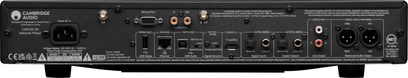 Cambridge Audio CXN100 SE netværksaudioafspiller, bagpanel med USB, Ethernet, HDMI eARC, XLR- og RCA-udgange