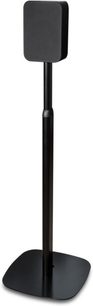 BlueSound Adjustable Speaker Stand for PULSE M & FLEX black, in matte black metal, round base, thin and long vertical stem