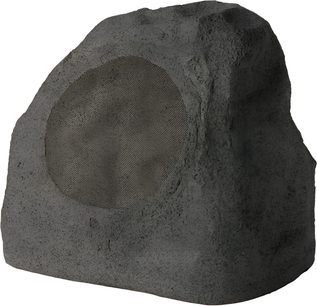 Udendørs højttaler Russound 5R82mk2-W i granitfinish, klippeform med cirkulært frontgitter