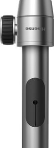 Stöd för Hisense CM8Q-videoprojektor, grå metall, cylindriskt rör med ratt och justeringsspringa, sida vy