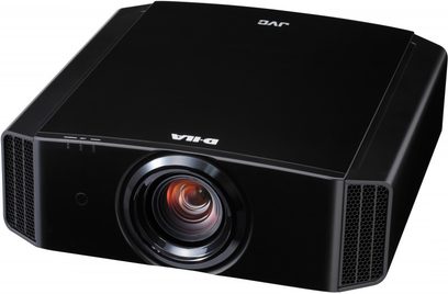 JVC DLA-X95RBE sort videoprojektor, frontvisning, rektangulær form, centreret linse, sideventilationsgitre