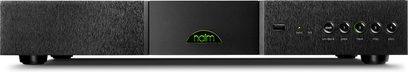 Naim Audio DAC sort konverter, set forfra, med audio-stik og kontrolknapper på frontpanelet