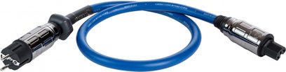 Cardas Clear Beyond XL strømkabel 2m, blå, forkromede IEC-stik og US-stik