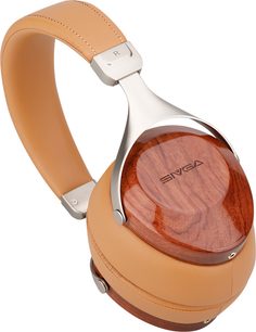 Sivga Robin SV021 Holz-Kopfhörer aus lackiertem Palisanderholz, Seitenansicht rechts, Holz-Ohrmuschelgehäuse, Bügel und helle Lederohrpolster