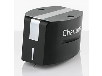 Clearaudio Charisma platenspelernaald, zwart en zilver, driekwart vooraanzicht van links