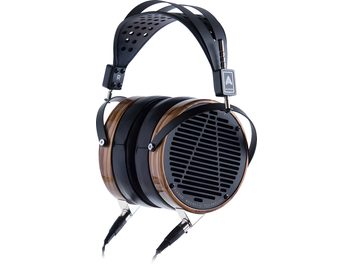 Навушники Audeze LCD-3 zebrano відкритого типу, кругові зигзагоподібні перетворювачі, чорна дуга та амбушюри, від'ємний плетений кабель