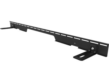 Klipsch Flexus Core 300 black wall-mount speaker bracket, long perforated metal bar with L-shaped brackets