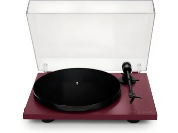 Pickup vinil Triangle Lunar 1 bordo, capac acrilic transparent deschis, taler negru, braț de citire în dreapta