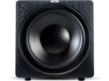 Subwoofer Velodyne Deep Blue 15 negro cúbico de madera, altavoz circular negro mate central