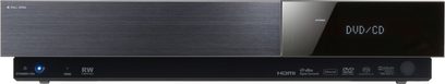 Pioneer LX03 sort hjemmebiograf-anlæg set forfra, med integreret DVD/Blu-ray-afspiller og digitalt display