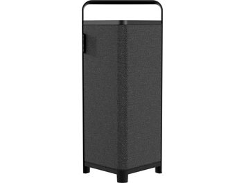 Bärbar bluetooth-högtalare Sonoro Vibes L svart, rektangulär kolonn med nätklädsel och övre metallhandtag