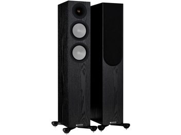 Тонколони тип колона Monitor Audio Silver 200 7G black oak, черно покритие. Два овални говорителя и един високочестотен говорител. Черни решетки