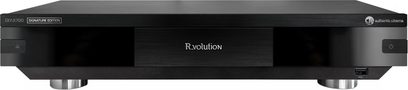 Player multimedia R_volution DIYX700 Signature Edition negru, fațadă din aluminiu periat și port USB frontal