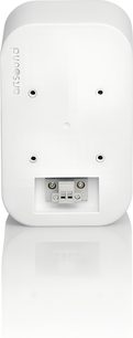 Boxă hi-fi compactă ArtSound UNI20 albă, vedere din spate cu borne de conectare și orificii pentru montare pe perete