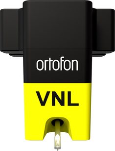 Celulă pentru pick-up DJ Ortofon VNL DANCE negru și galben, corp din plastic, ac vizibil, vedere din față