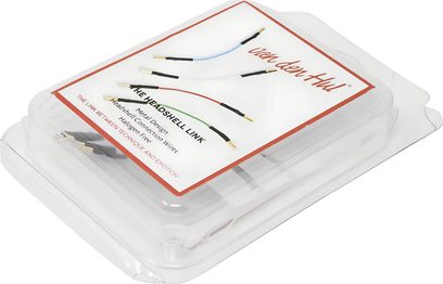 Van den Hul The Headshell Link Evo headshell connection cables, multicoloured wires in a transparent blister pack