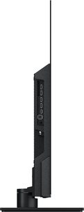 Panasonic TV-55Z85AEG High Definition Television, side view, visible connection ports, ultra-thin screen, rectangular stand