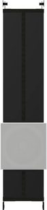 Zapuštěný subwoofer Bowers & Wilkins ISW-8, čelní pohled, bílá kovová čtvercová mřížka, podlouhý černý rám