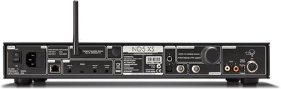 Naim Audio ND5 XS netværksaudioafspiller, bagside, lyd- og netværksforbindelser, kontrolknapper og display