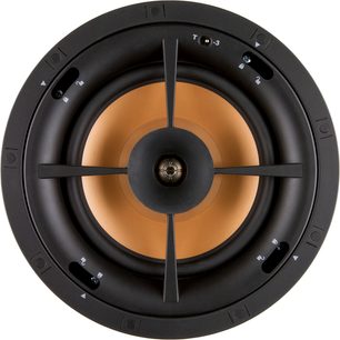 Klipsch PRO-180-RPC Decken-Einbaulautsprecher schwarz mit Kupfermembran, Vorderansicht