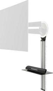 Ekstra Vogel's NEXT 7825 hylde i sort metal med vægbeslag og hylde til audio-/videoenheder