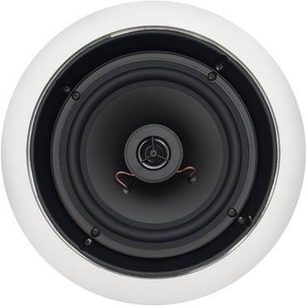 Klipsch CS650R indbygningshøjttaler, sort koncentrisk højttaler, centreret diskanthøjttaler, hvid ramme, 8 skruer