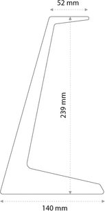 Стойка за слушалки Kaiku Root Headphone Stand, профил с височина 239 mm, основа 140 mm и кука 52 mm