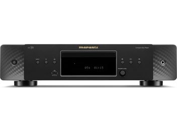 Hi-fi CD přehrávač Marantz CD 70 černý, čelní pohled se středovým displejem, ovládacími prvky a sluchátkovým konektorem