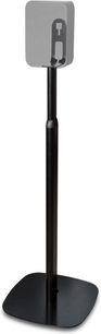 BlueSound Adjustable Speaker Stand for PULSE M & FLEX black, black metal, round base, telescopic stem, square support