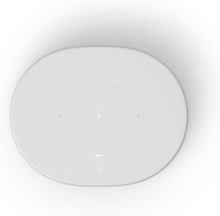 Enceinte sans fil connectée Sonos Move blanc, vue de dessus, forme ovale, surface lisse et unie, couleur blanche