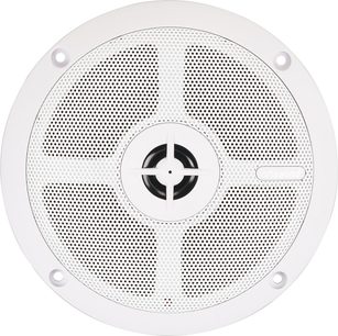Altavoz de techo empotrable ArtSound MDC6.2 blanco, redondo, con rejilla perforada y tweeter central negro