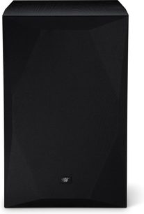 Altavoz de estantería Mofi Electronics SourcePoint 10 Master Edition negro, vista frontal con rejilla negra