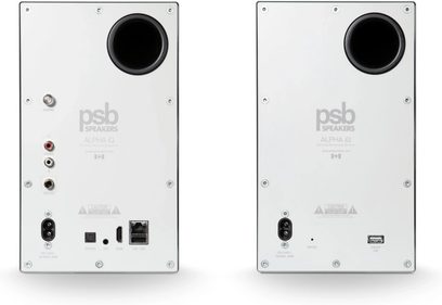 Anschlüsse: PSB Alpha iQ weiß matt (das Paar)